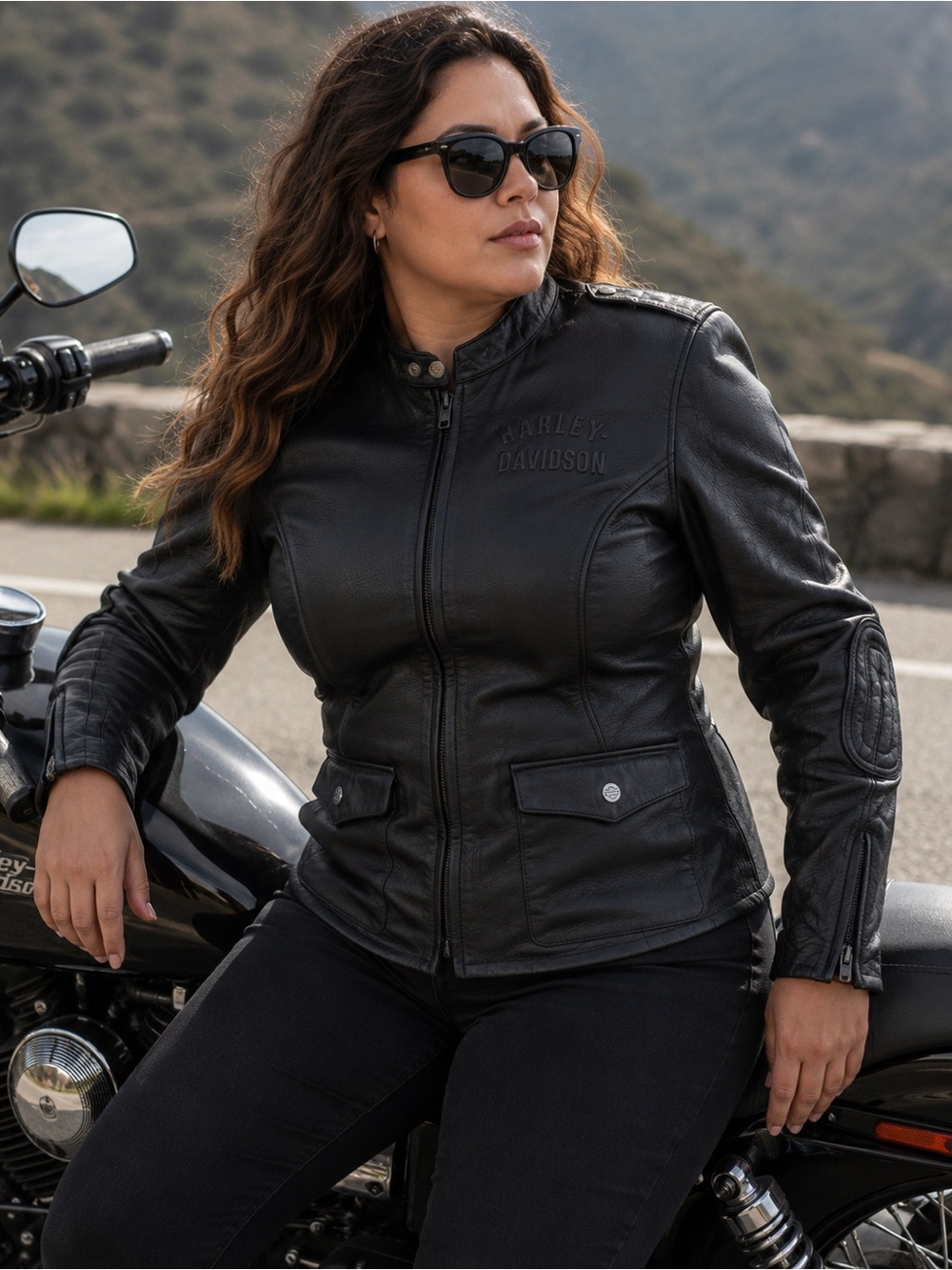 Harley-Davidson Black Leather Riding 1X NWT 3